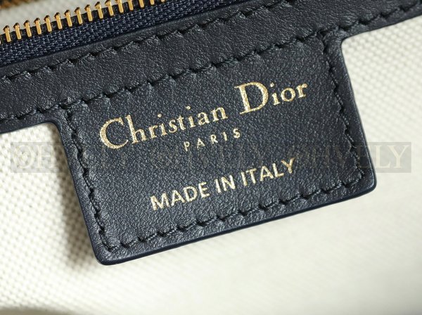 디올 Diorstar 스몰 버킷백 블루 오블리크 자카드