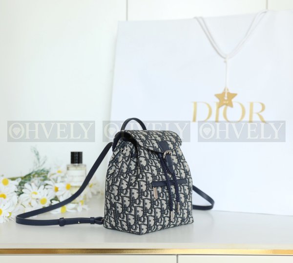 디올 오블리크 자카드 백팩