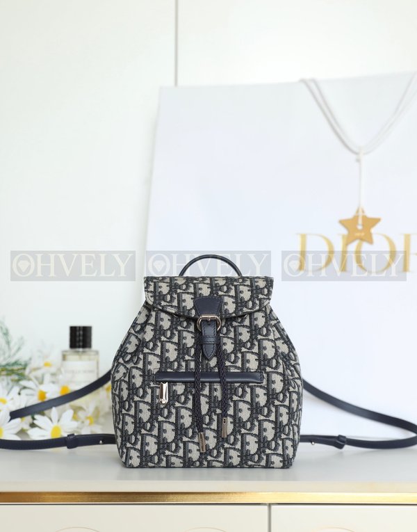 디올 오블리크 자카드 백팩