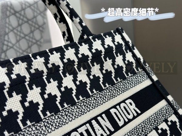 디올 하운즈투스 자수 북 토트백 스몰