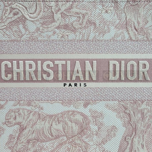 디올 트왈 드 주이 북 토트백 미디움 핑크