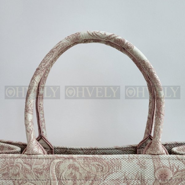 디올 트왈 드 주이 북 토트백 미디움 핑크