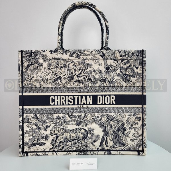 디올 트왈 드 주이 북 토트백 라지