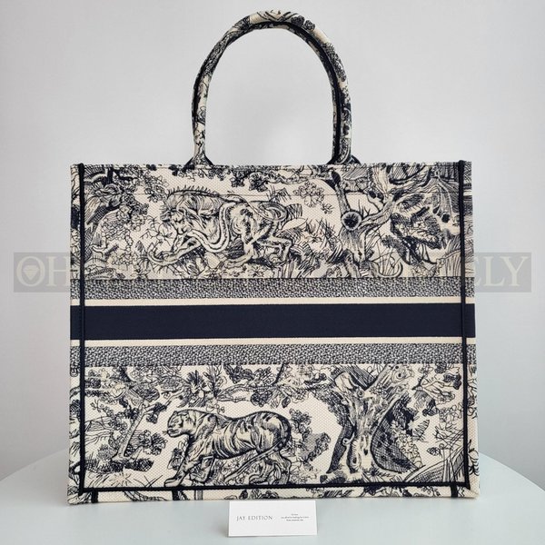 디올 트왈 드 주이 북 토트백 라지