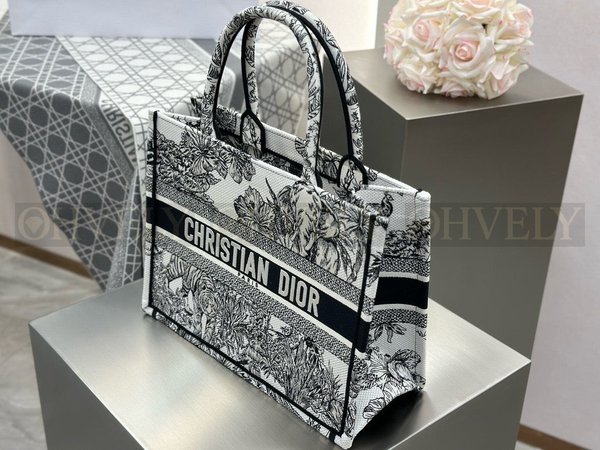 디올 트왈 드 주이 보야쥐 자수 북 토트백 미디움