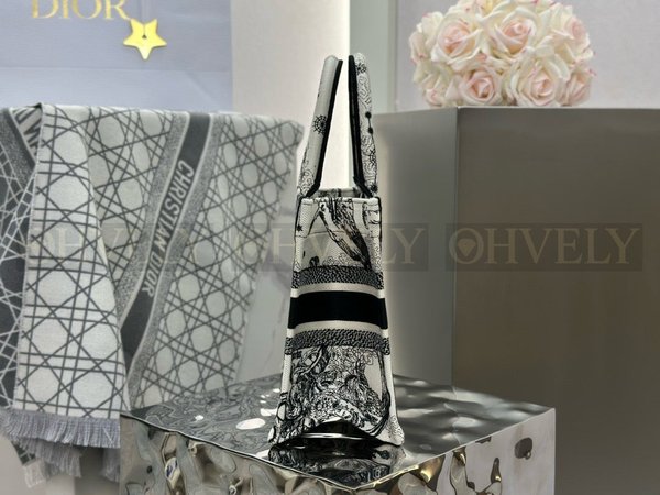 디올 조디악 자수  북 토트백 스몰