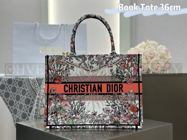 디올 쎄종 쏠레이 자수 북 토트백 미디움