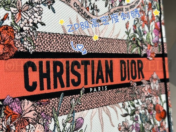 디올 쎄종 쏠레이 자수 북 토트백 미디움