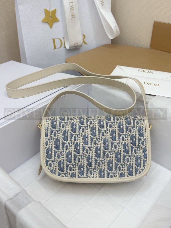 디올 라피아 데님 바비백 이스트웨스트