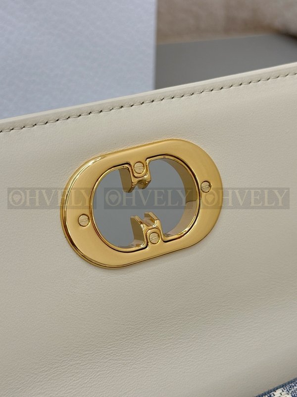 디올 라피아 데님 미스 카로 미니 백