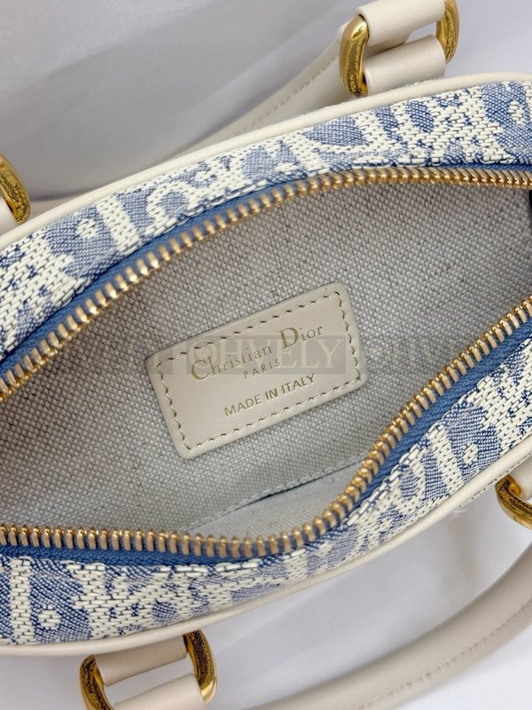 디올 라피아 데님  디 바이브 이스트웨스트 나노 백