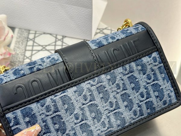 디올 데님 자카드 30몽테인 이스트웨스트 체인백