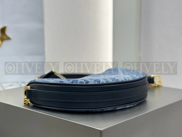 디올 데님 오블리크 칼리스토 숄더백