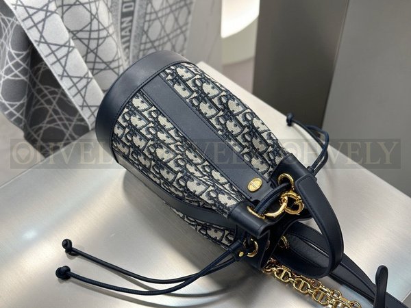 디올 오블리크 자카드 백팩 스몰