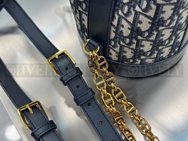 디올 오블리크 자카드 백팩 스몰