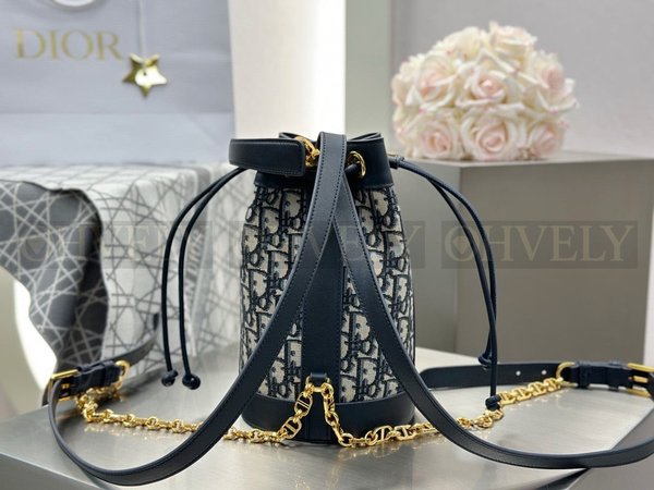 디올 오블리크 자카드 백팩 스몰