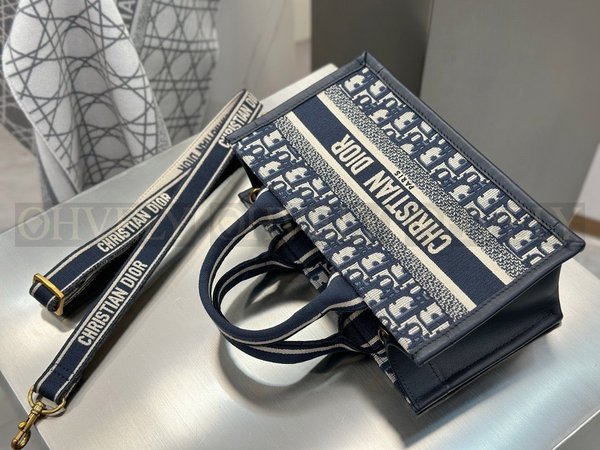 디올 오블리크 북 토트 이스트 웨스트 스트랩백