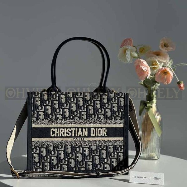 디올 오블리크 북 토트 스트랩백 스몰