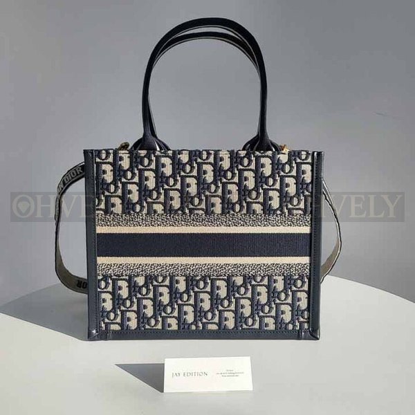 디올 오블리크 북 토트 스트랩백 스몰