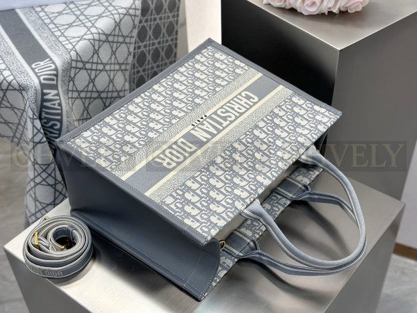 디올 오블리크 북 토트 스트랩백 미디움