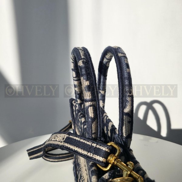 디올 오블리크 북 토트 미니 스트랩백