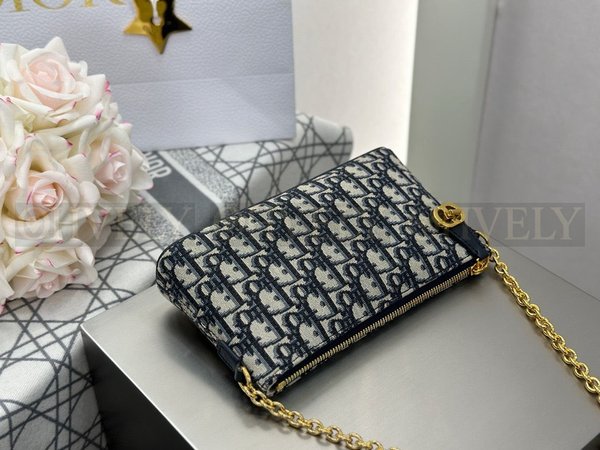 디올 오블리크 30몽테인 자카드 미니백