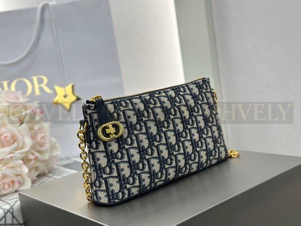 디올 오블리크 30몽테인 자카드 미니백