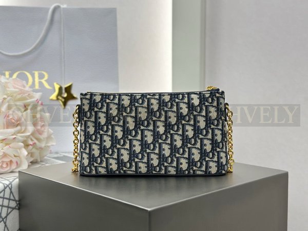 디올 오블리크 30몽테인 자카드 미니백