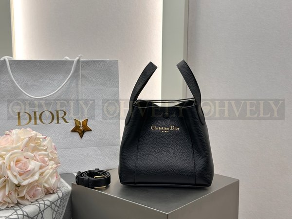 디올 시그니처 그레인 버킷백 스몰