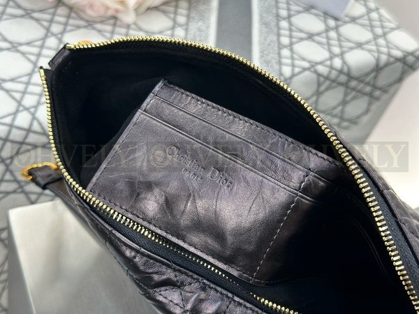 디올 매크로까나쥬 크링클 스타 체인 호보백