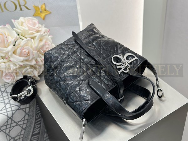 디올 매크로까나쥬 크링클 버티컬 뚜주흐백 스몰