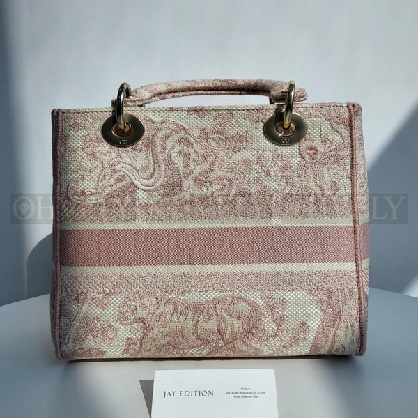 디올 레이디백 미디움 트왈 드 주이