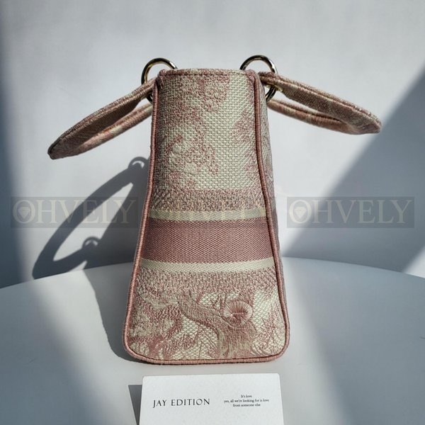 디올 레이디백 미디움 트왈 드 주이