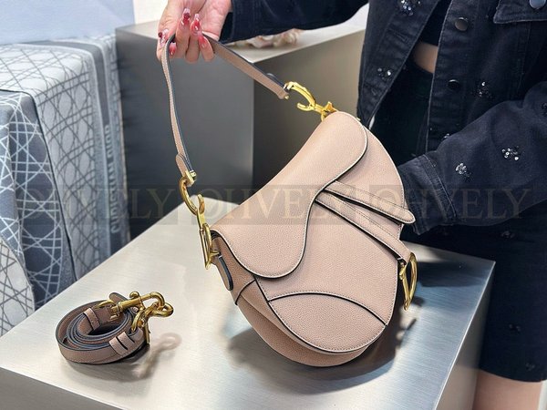 디올 새들 스트랩백 그레인 미디움