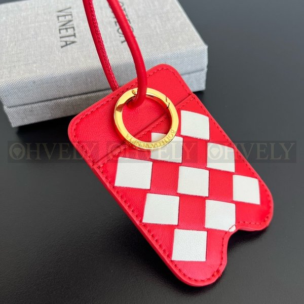 보테가 베네타 인트레치아토 가죽 카드 홀더 백 참