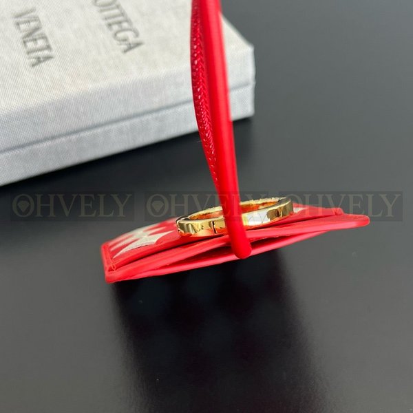 보테가 베네타 인트레치아토 가죽 카드 홀더 백 참