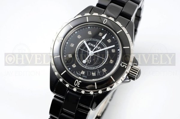 샤넬 J12 워치 33mm 블랙 다이아 인디케이터 쿼츠