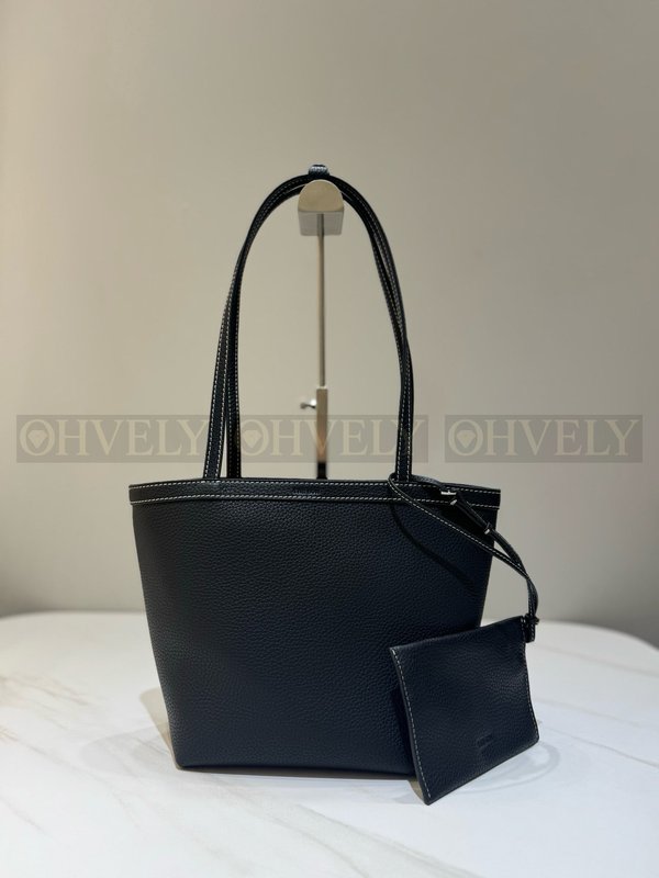 더로우 파크 토트 스티치 가죽 백 미디움