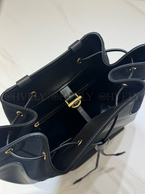 더로우 스프링 레더 캔버스 백팩