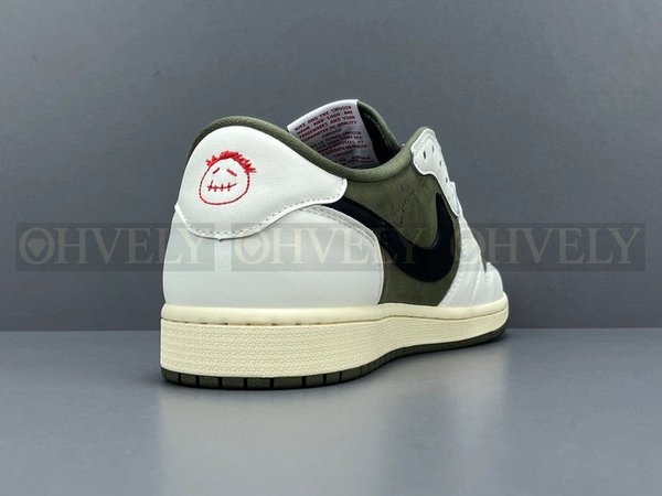 나이키 조던 1 x 트래비스 스캇 레트로 로우 OG SP 리버스 올리브