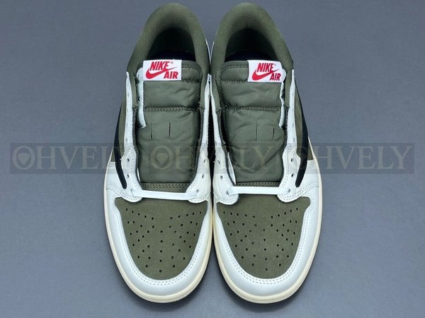 나이키 조던 1 x 트래비스 스캇 레트로 로우 OG SP 리버스 올리브