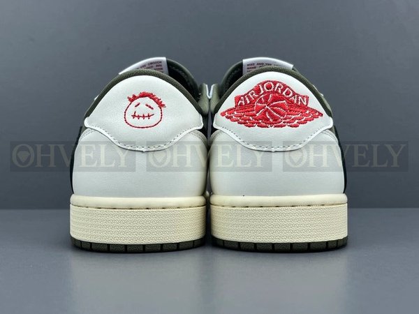 나이키 조던 1 x 트래비스 스캇 레트로 로우 OG SP 리버스 올리브