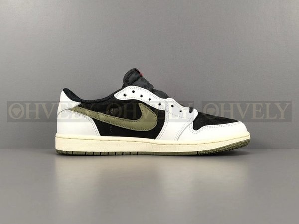 나이키 조던 1 x 트래비스 스캇 레트로 로우 OG SP 미디움 올리브