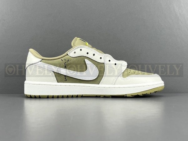 나이키 조던1 x 트래비스 스캇 레트로 로우 골프 NRG 뉴트럴 올리브