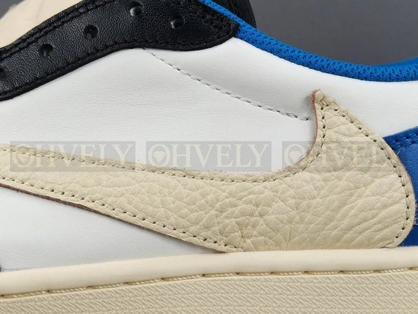 나이키 조던 1 x 트래비스 스캇 x 프라그먼트 레트로 로우 OG SP 밀리터리 블루