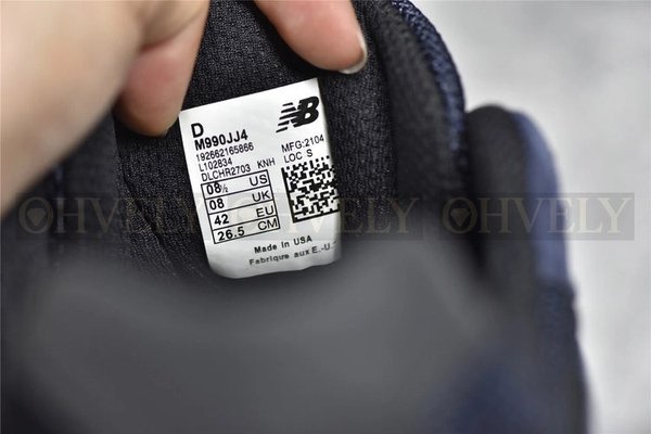 뉴발란스 x JJJ자운드 990v4 네이비