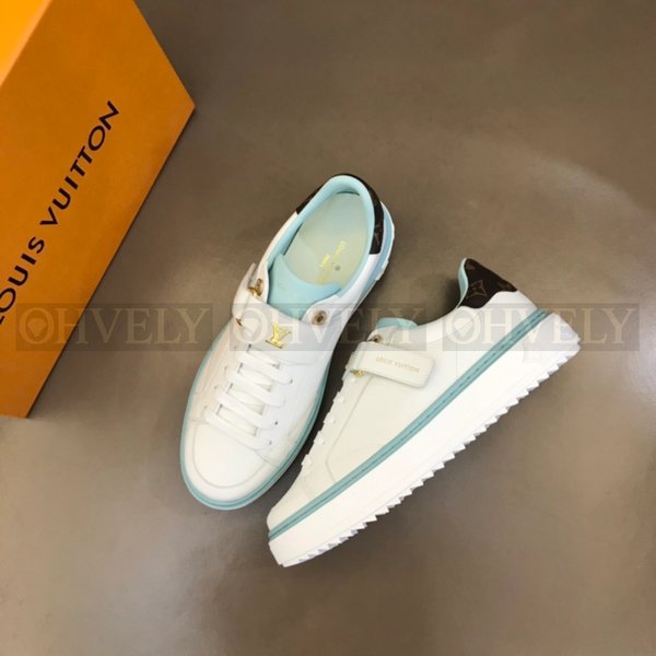 루이비통 타임 아웃 스니커즈 화이트 블루
