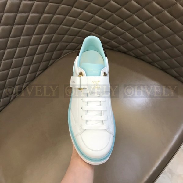 루이비통 타임 아웃 스니커즈 화이트 블루