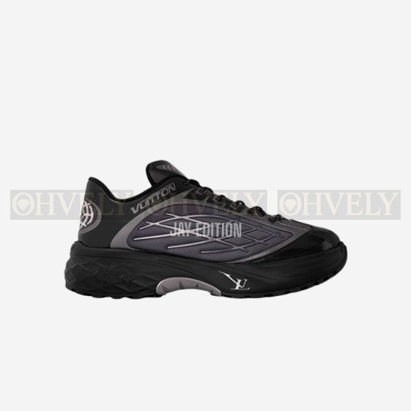 루이비통 디스커버리 레이스 업 그린 스니커즈