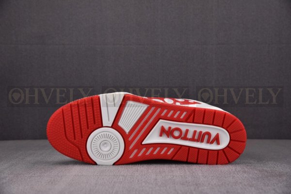 루이비통 x 야요이 쿠사마 LV 트레이너 스니커즈 레드